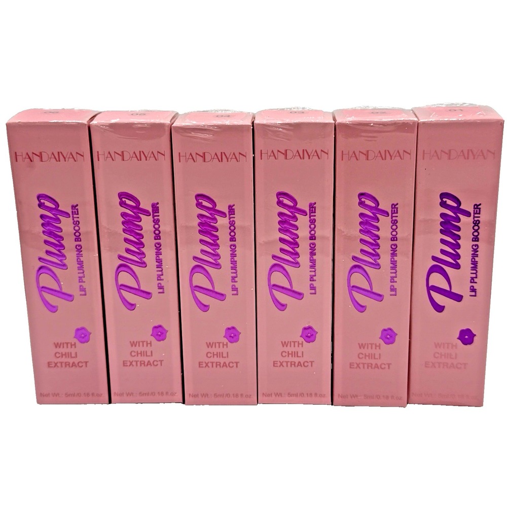 Handaiyan Plump & Pout Lip Plumping Booster Full Set # 1- 6 New/Sealed 6 Pack